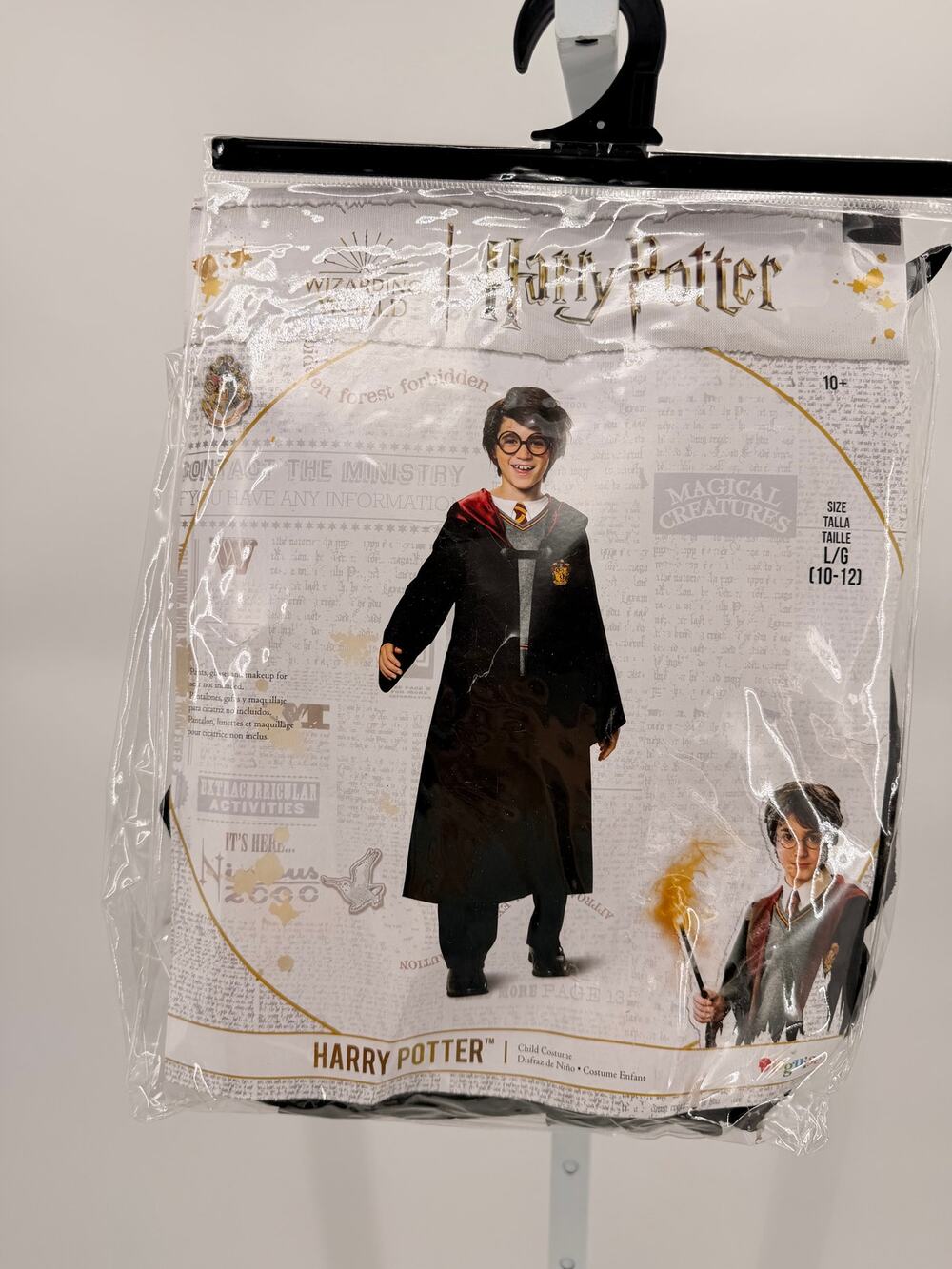 Harry Potter Gryffindor Child Costume Robe Shirt Size L 10-12 New Disguise